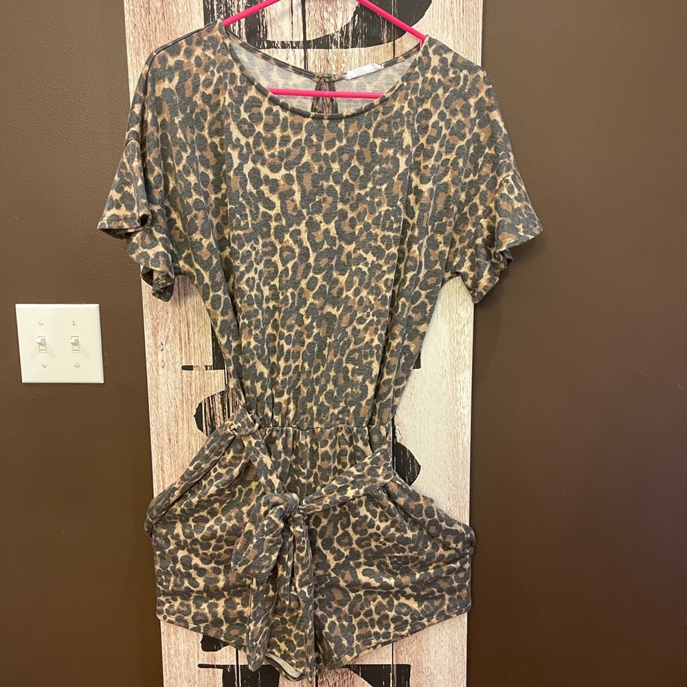 First Love leopard romper. Super cute!!